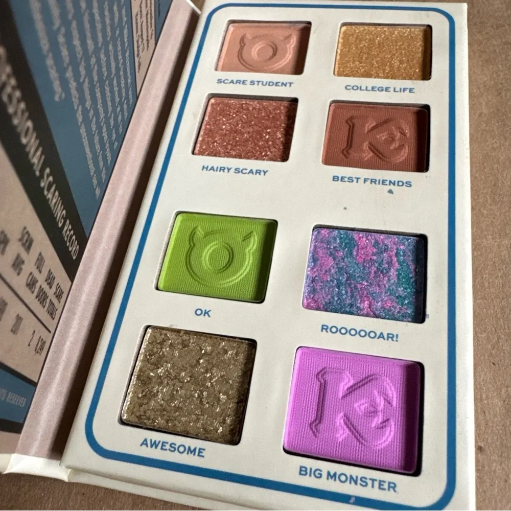 2 Makeup Revolution x Monsters University Card Eyeshadow Palette Randall Rookies